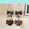 Fashionable Small Square Leopard Print Tote Bag For Women With Trendy Style