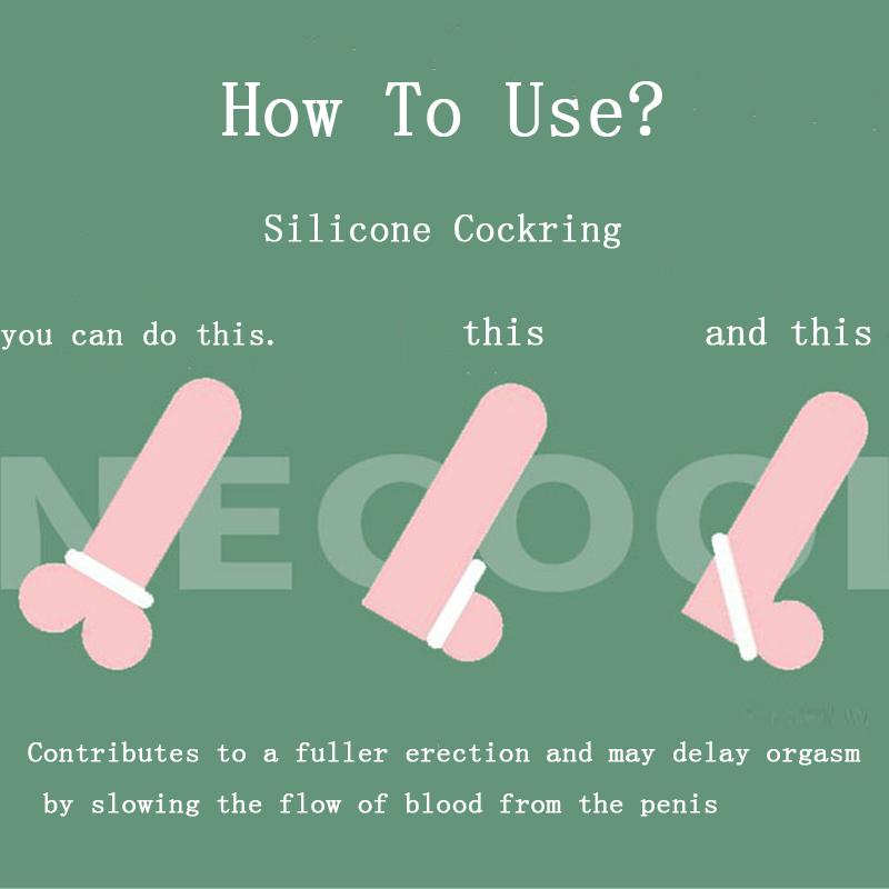 5PCS Silicone Penis Ring Ejaculation Delay Penis Attachments Cock Ring Male Chastity Device Penis Enlargement Sex Toys for