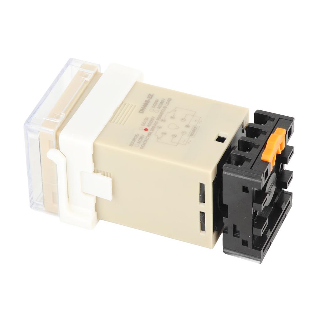 DH48S‑2Z 220V Digital Display Double Time Relay with Socket Base