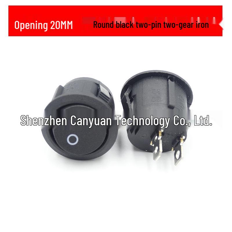 KCD1-105 Round 20mm Two-Pin Two-Speed Boat Switch, 6A 250V