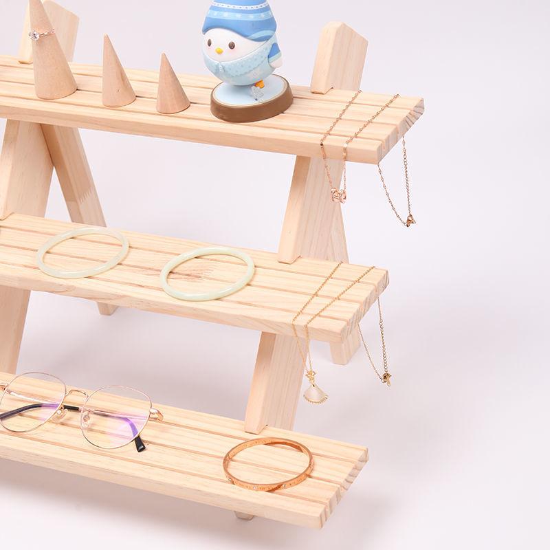 Flerlags utstillingsstativ Loggring Øredobbknapp Utstillingsstativ Avtakbart Øredobbkort Smykkestativ Dukkehånd Visning