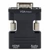 HDMI-kompatibel Hona till VGA Hane Omvandlare Med Ljudadapter Stödjer 1080P Signalutgång Omvandlare