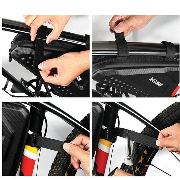 Wildman Etui/Sakwa Na Ramę Roweru Es19   1L Uchwyt Rowerowy Czarna/Black