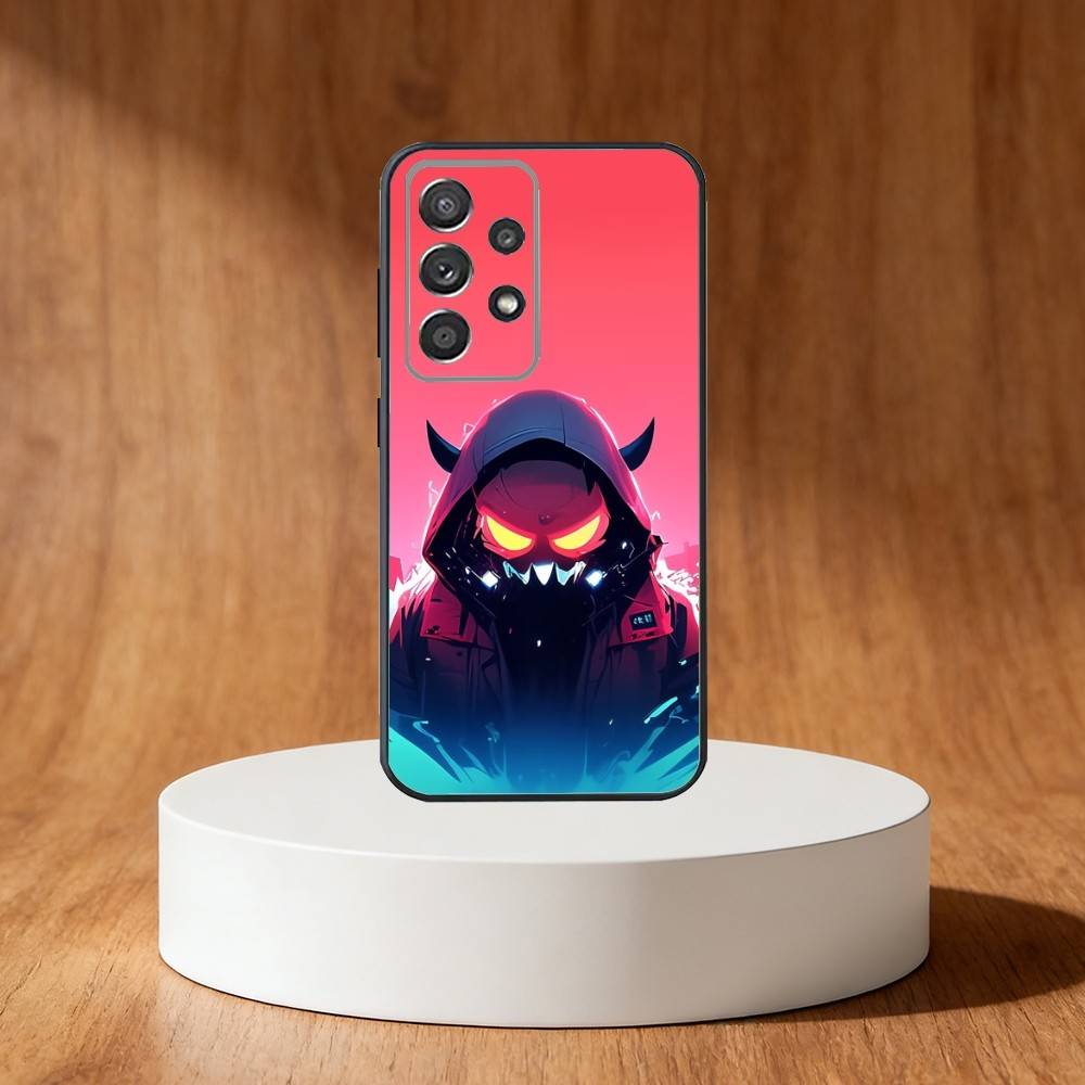 

Cool Masked Guy Phone Case For Samsung S25,S24,S21,S22,S23,S30,Ultra,S20,Plus,Fe,Note,10,9,5G Black Cover Samsung S225G