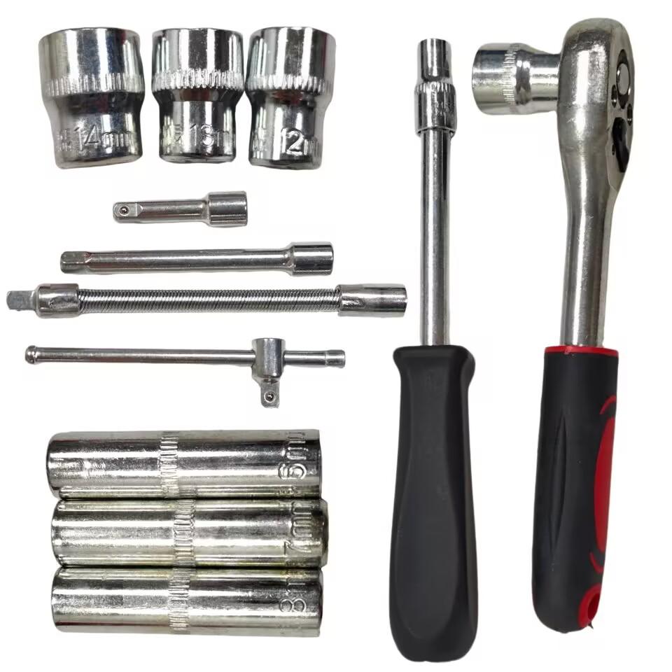 53Pcs Socket Ratchet Wrench Set with Bit Socket Set, Reversible Ratchet, Mechanics Tool Set for Automotive Repair