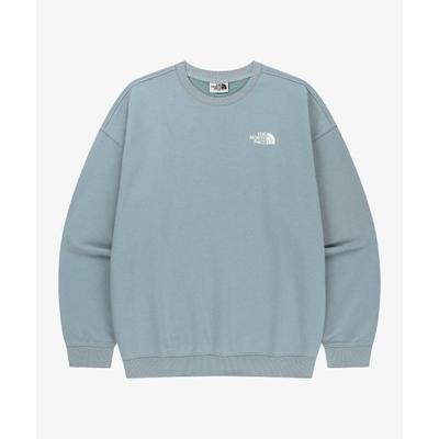 The North Face Letter Logo Round Neck Long Sleeve Loose Sweatshirt Unisex Sweatshirt NM5MS06K