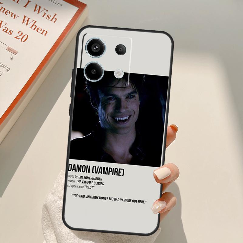 

Vampire Diaries Damon Salvatore Funda For Xiaomi Redmi Note 13 10 11 12 14 15 Pro Plus Case For Redmi 15 15C 13C 12C 10C 14C Redmi Note 13 4G