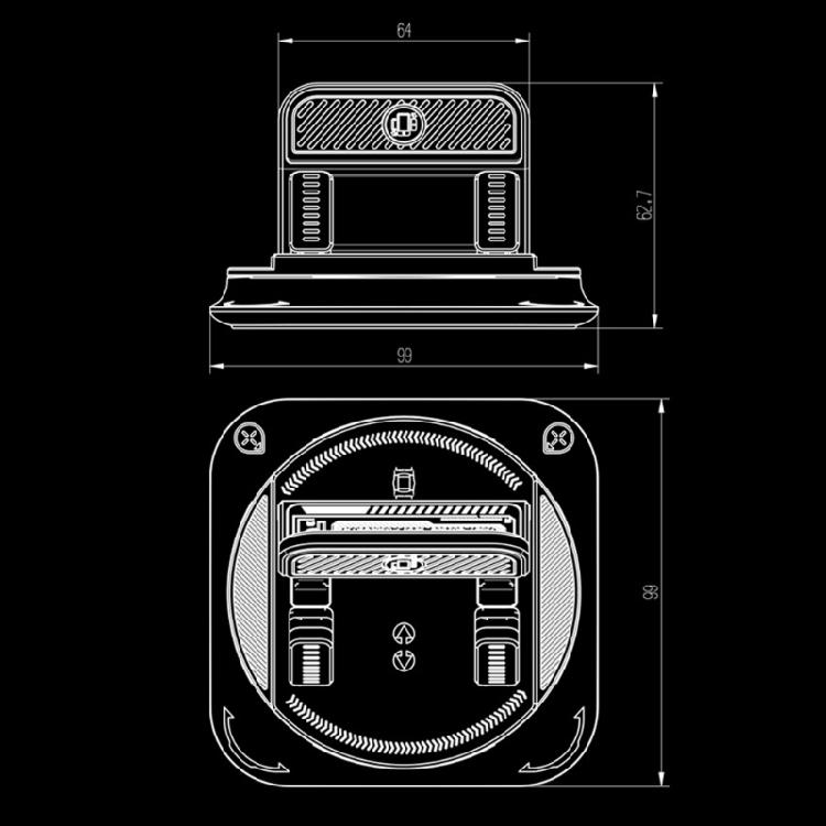 Cellphone Holder for Car Dashboard Car Phone Mount 360 Rotatable Stand Strong Adsorption Base Nonslip