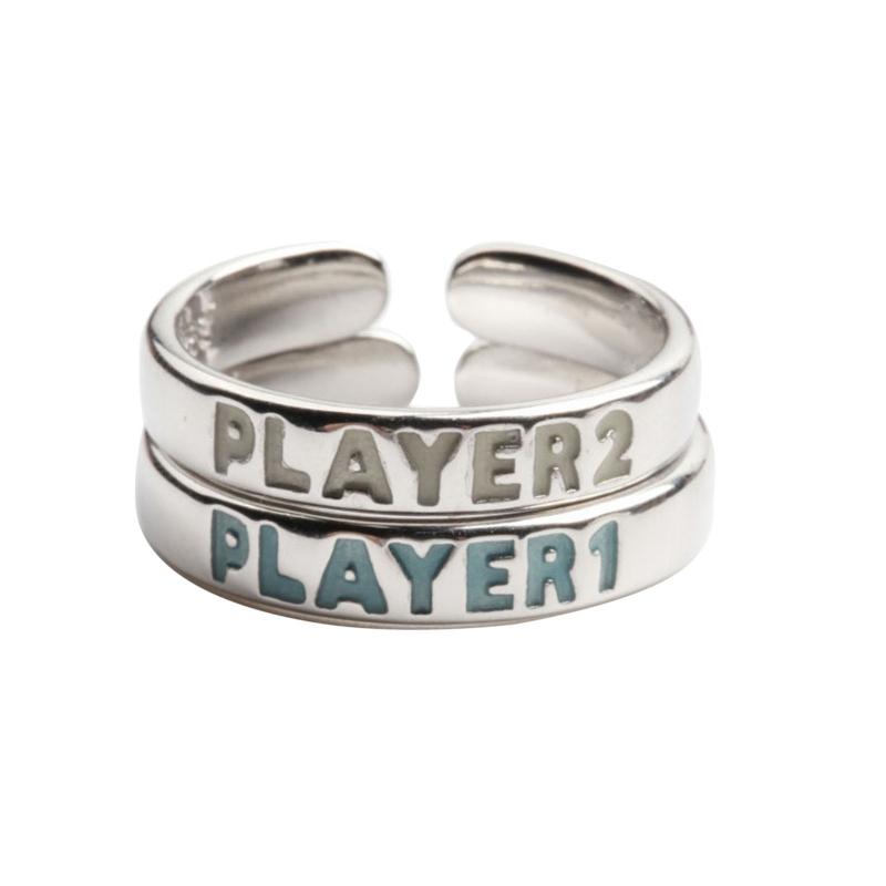 2Pcs Kiss Matching Ring Couple Friendship Lover Pair Ring Adjustable Rings Set Lovers Ring Jewelry Gift for Women Men