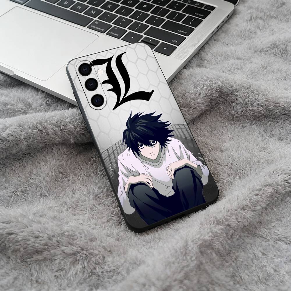 D-Death -Note Light Yagami -L Phone Case For Samsung Galaxy A73,A71 A72,A70,A53,A52,A51,Soft Silicone Black Cover