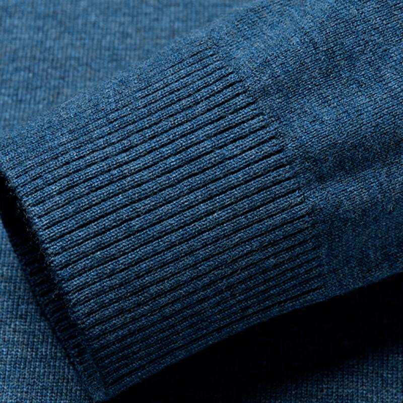 ROMON Men's Polo Collar Pullover Sweater