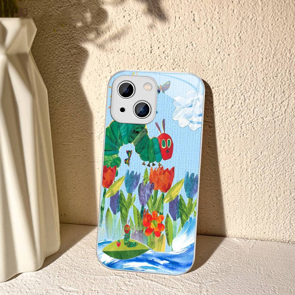The Very Hungry Caterpillar For IPhone 14 13 12 Mini 11 Pro XS Max X XR 14 Plus Tempered Glass Cover
