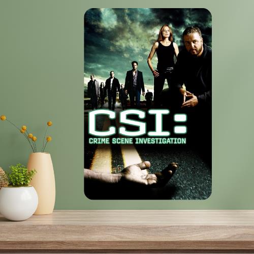 CSI Crime Scene Investigation TV Show Metal Poster Sign 20x30cm(7.8x11.8inch)