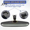 Auto Rearview Mirror Replacement Interior Rear View Assembly for Nissan Altima Tiida Sylphy Qashqai Murano, No Modification Manual Anti-Glare Mirror,