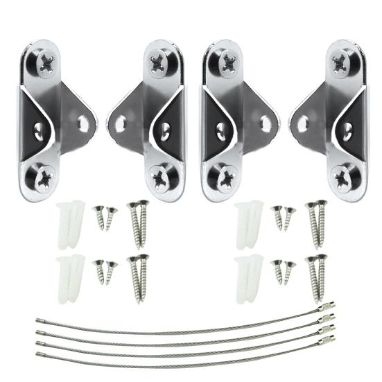 2/4 Sets Anti-Tip Furniture Fixing Strap Heavy Duty Baby Proofing Prevent Falling Furniture Strap Cabinet Bookcase Dresser Wall Securing Earthquake