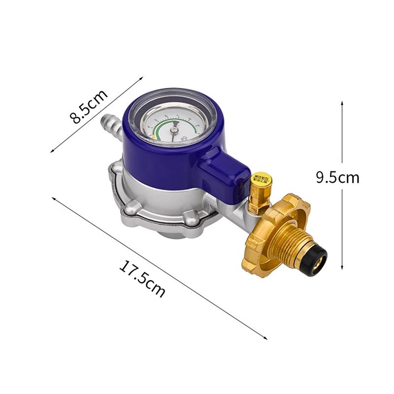 Home Use Tanks Pressure Regulator With Gauge Safe Explosions Proof Valves Low Pressure Valves For Cooking