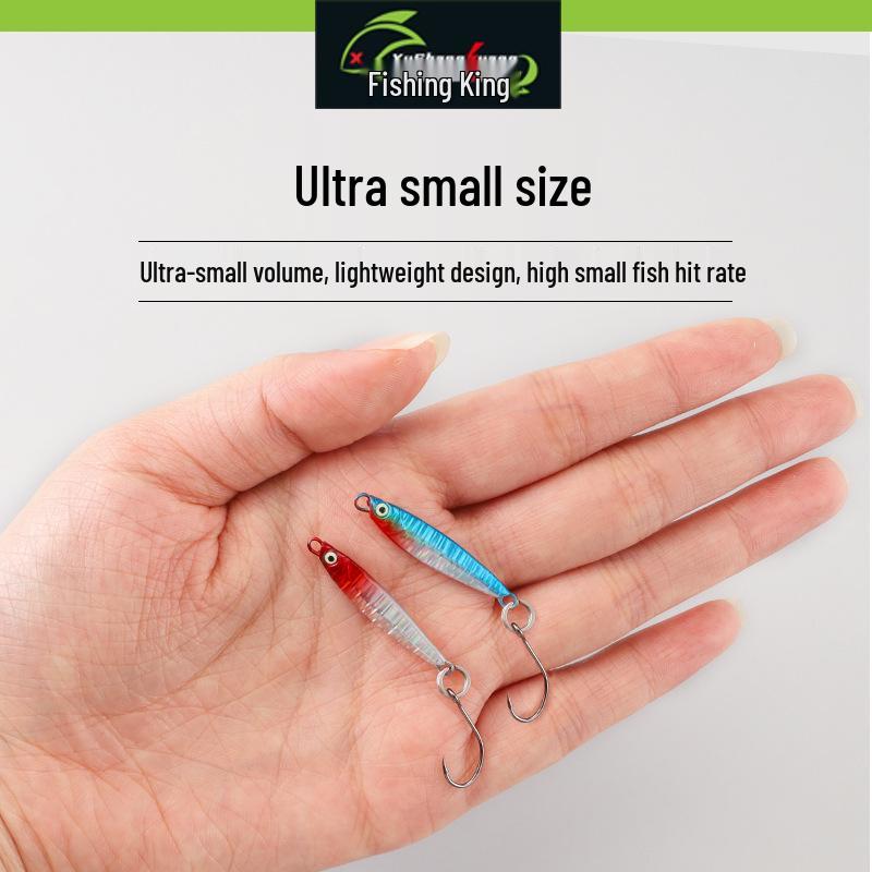 Micro Metal Jig Lure: Compact Falling Stream and Creek Bait for Trout, Chub, Culter, and Tilapia