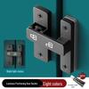 Punch-Free Sliding Door Latch: Indoor Pin Bolt Lock for Bathroom or Old-Fashioned Doors