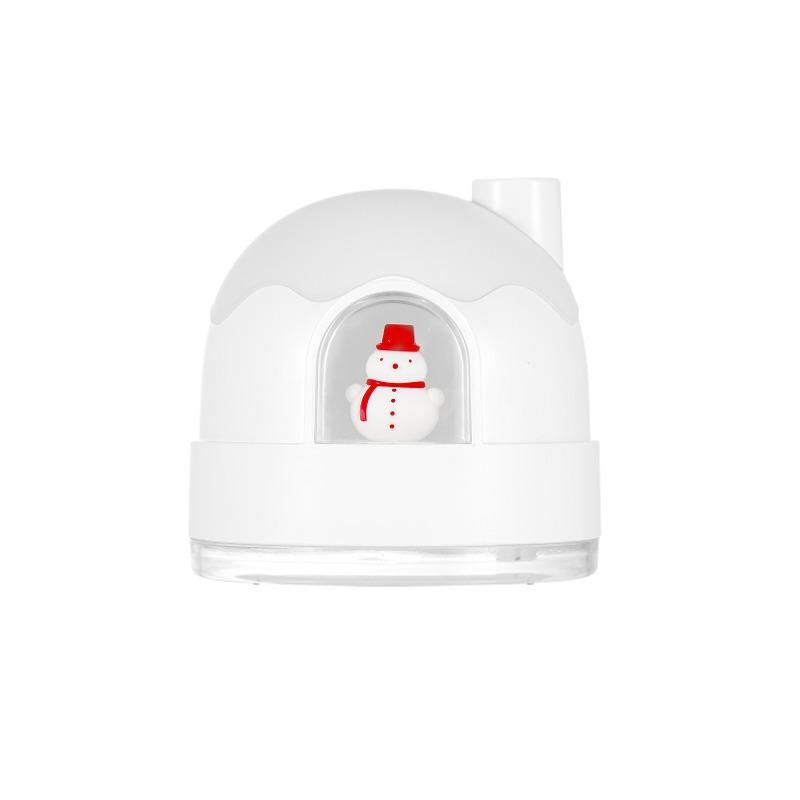Snow House Humidifier Night Light - USB Quiet Mini Cute Desktop Air Purifier, Atomizer for  Home Office &  Gift  Giving