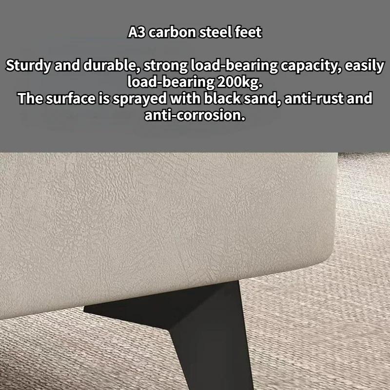 Stolička Domácí lehká luxusní nízká stolička Dveřní boty Převlékací stolička Čtvercová stolička Obývací pokoj Pohovka Boční lavice Kožené taburetky Pouf