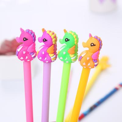 1 bucată desene animate Kawaii drăguț căluți de mare rechizite școlare Papetarie de birou Mânere stilou cu gel Creativ Dulce Încântător