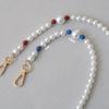 New Fashion Woman Bag Accessory Detachable White Beaded Chains Cute Acrylic Luxury Strap Women Elegant Bag Phone Handle Chain