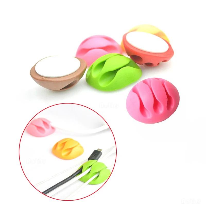 Clip Cable Bobbin Winder Clamp Protector Earphone Ties Organizer Wire Cord Fixer Holder Data Line Tidy Collation ManagementTable