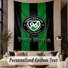 Custom Text Tapestry Hannover 96 Print Wall Tapestry Indoor Living Room Wall Decor