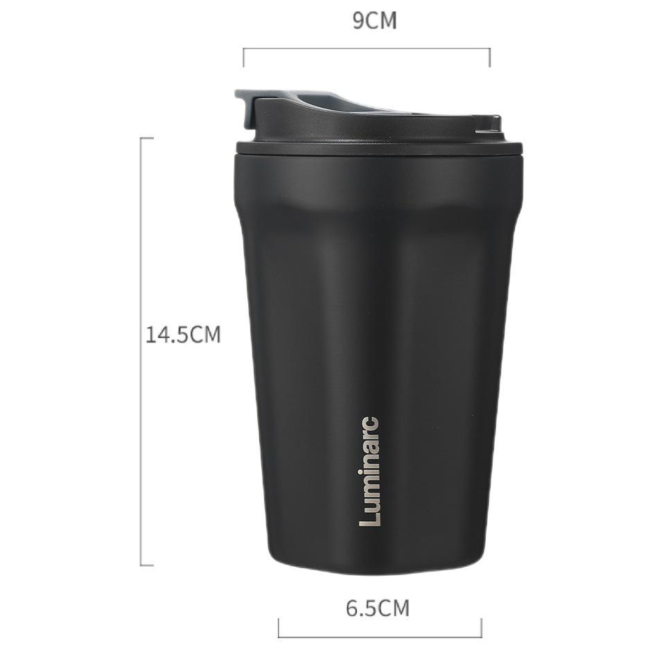 Luminarc Stainless Steel Thermal Travel Mug for Students, Home, Office - Unisex Portable Coffee Cup