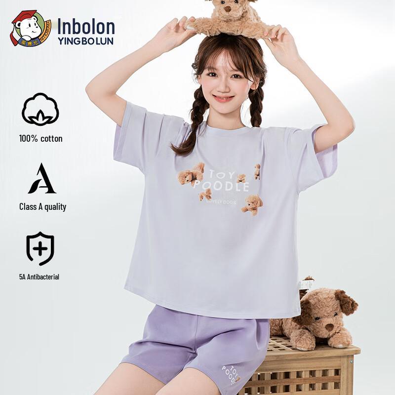 Inborun Girls' Summer Thin Pajamas Set