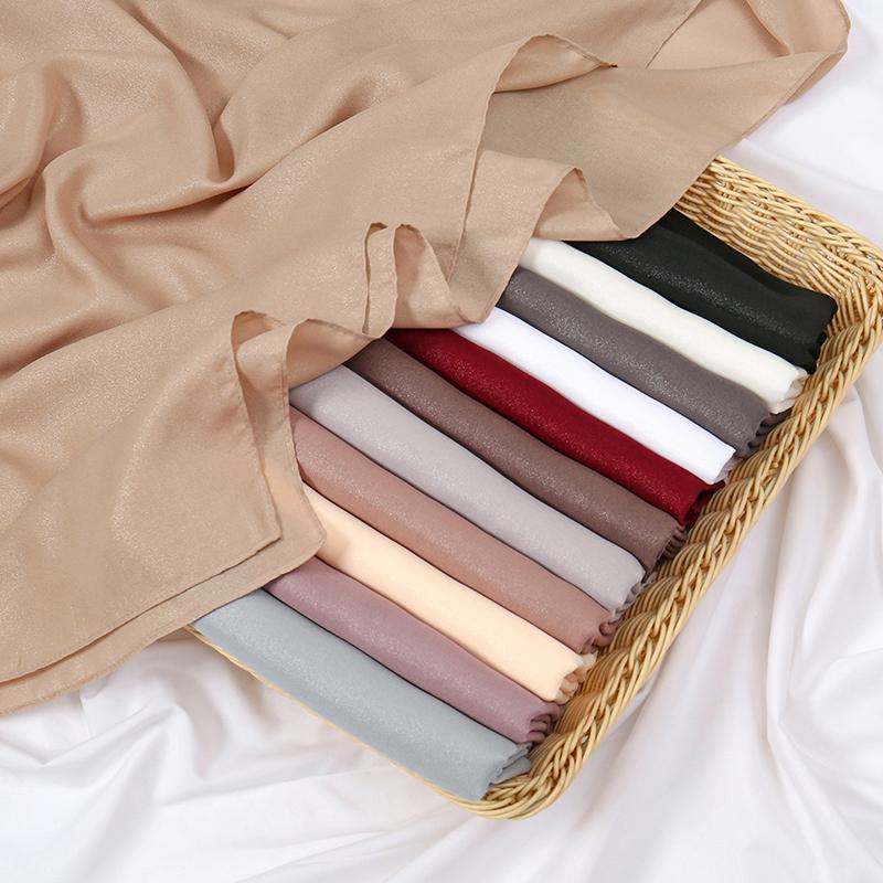 Classic Muslim Girl Chiffon Hijab Scarf Women Long Head Wrap For Women Wedding Hijabs Scarves Veil Headscarf Islamic Turban