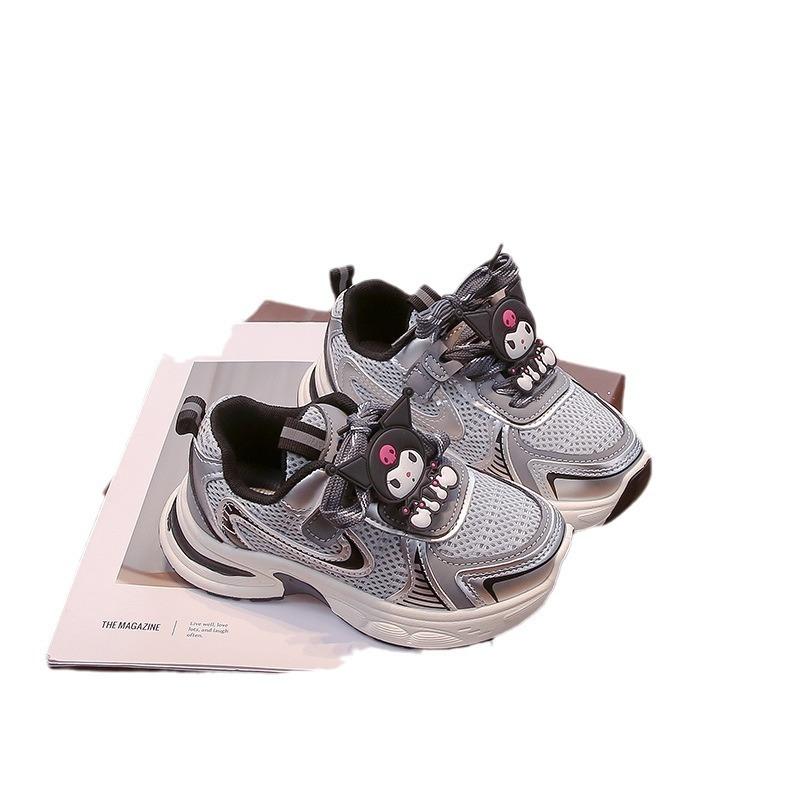 Classmate Girls Summer 2025 New Mesh Breathable Sports Mesh Shoes Girls Students Lightweight Dad Shoes