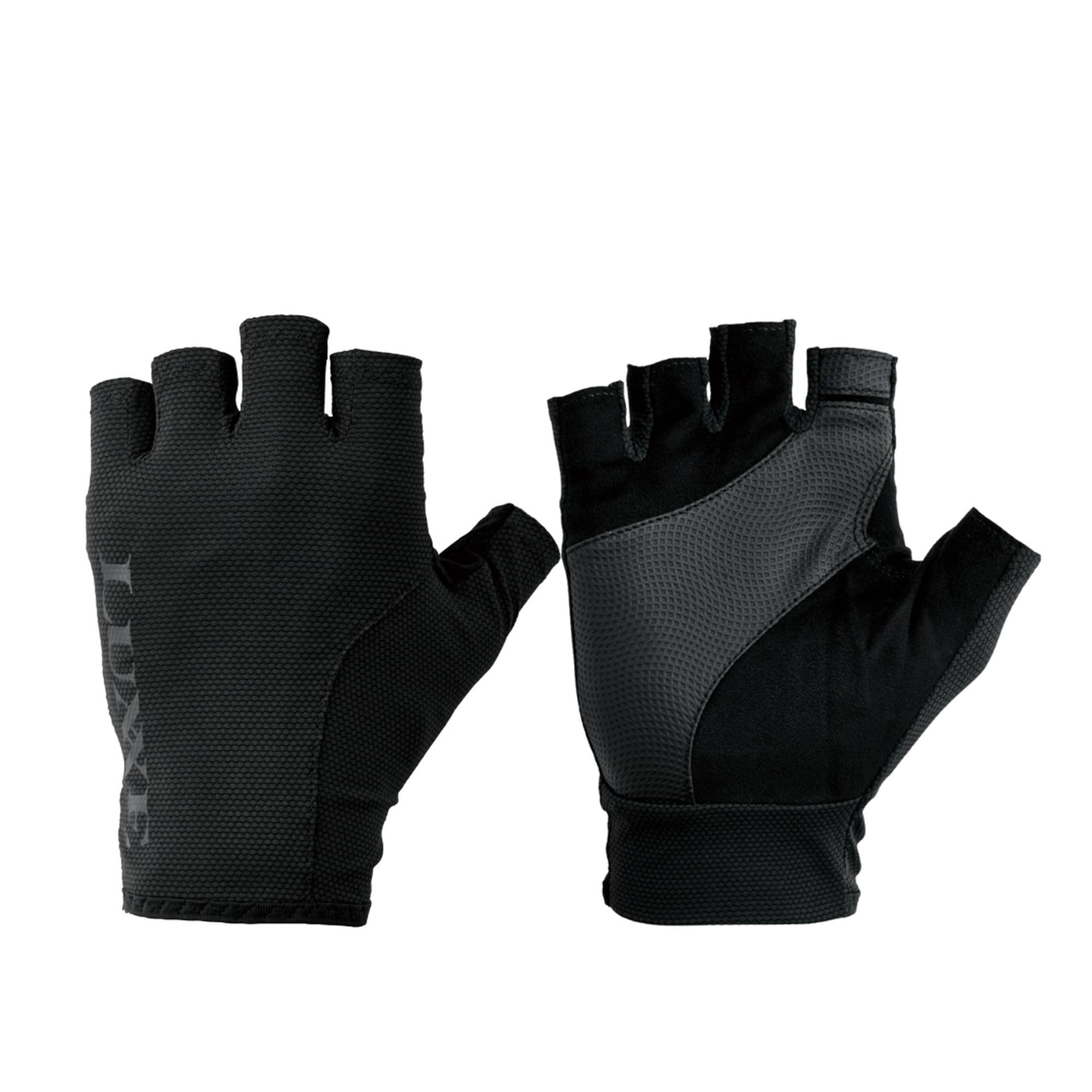 

Gamakatsu Luxe TEOTECT Short Finger Gloves Black M LE7002 #1