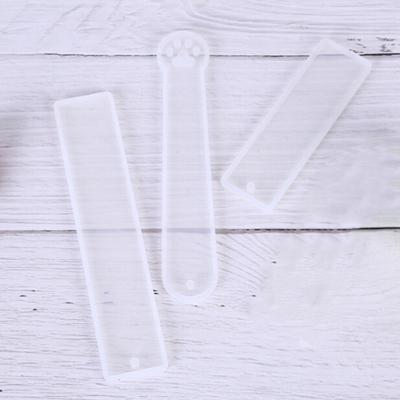 3Pcs Silicone Rectangle Bookmark Mould Epoxy Resin Jewelry Making Bookmark Diy