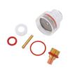 Torch Glass Cup Kit Suitable for WP 17 18 26 Torch Welding Glass Cup and 1 8 Inch 3.2mm Gas Lens Collet Body with