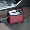 PU-Leder Auto-Organizer-Tasche Zum Sammeln Tasche Karten Telefon Schlüssel Klebekasten Selbstklebend Auto-Aufbewahrungstasche