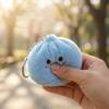 Plush Dumpling Squishy Keychain Soft Fluff Stuffed Buns Keyrings Fun Stress Relieve Pendent Relaxing Gifts