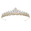 Bridal Crown Hair Accessories Princess Birthday Crown Korean Wedding Jewelry Alloy Marquise Rhinestone Children's Crown