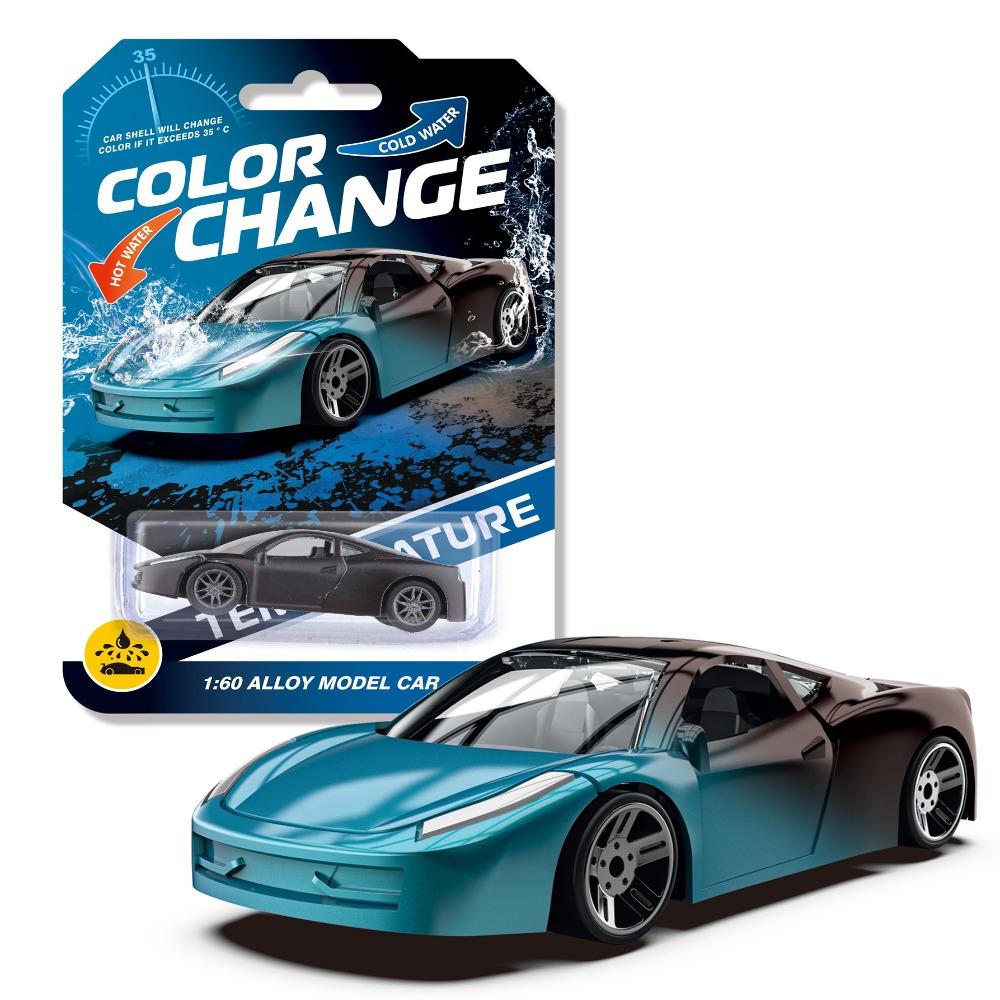 Inertia Powered Temperature Color Change Zinc Zinc Alloy Car Color Changing Pull Back Racing Car Kids Gifts