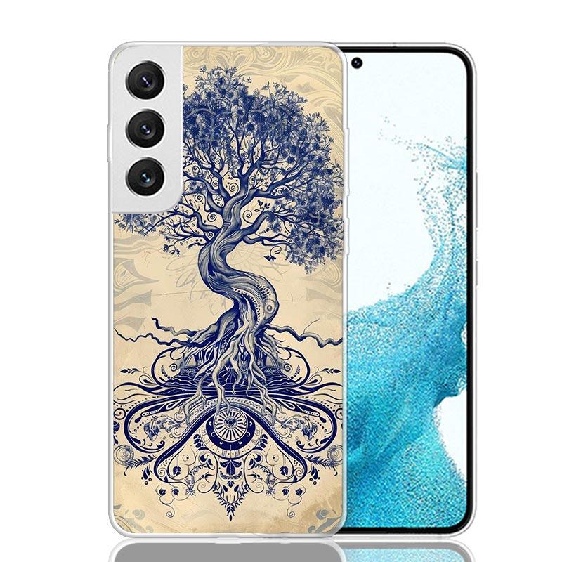 Tree of Life Space Phone Case For Samsung Galaxy S26 Ultra S23 S24 S25 Edge S20 FE S21 S22 Plus Soft Print Shell Cover Fundas Ga