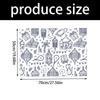652F 6Pcs Eid Mubarak Wrapping Sheet 70x50cm Large Gift Wrapping Sheets for Islamic Festival Celebration and Art Craft