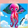 Octopus Kites For Kids With Polyester Material And Glassfiber Frame Perfect For Outdoor Fun And Gift Giving