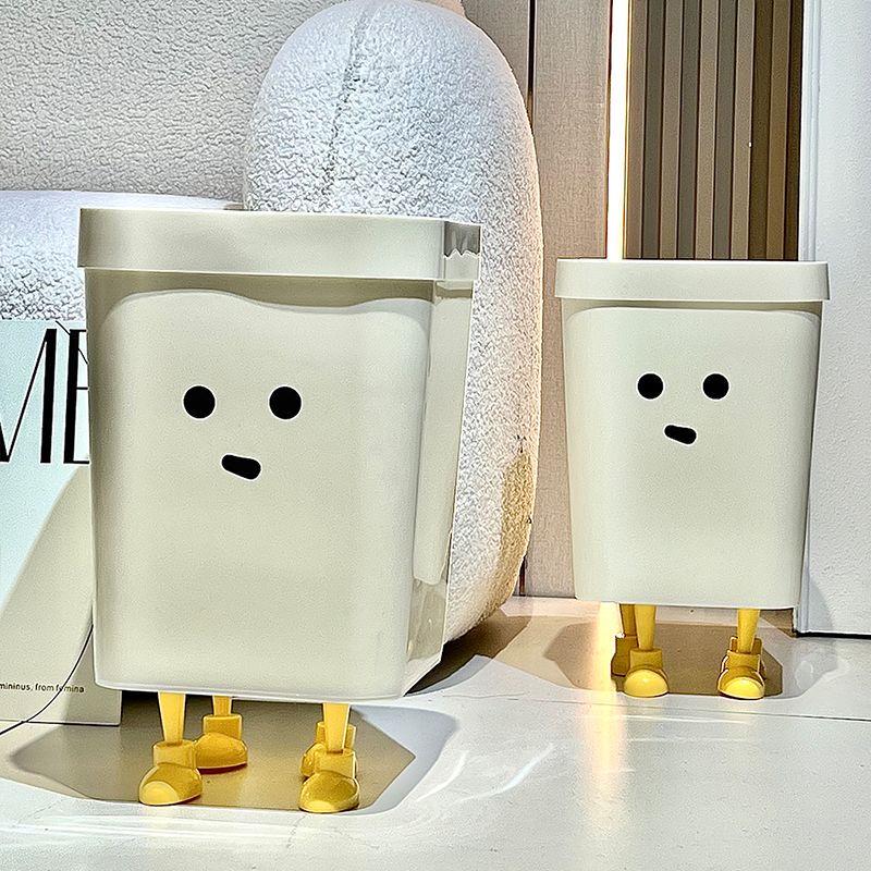 Cute Animal Design 16L Trash Can with Lid