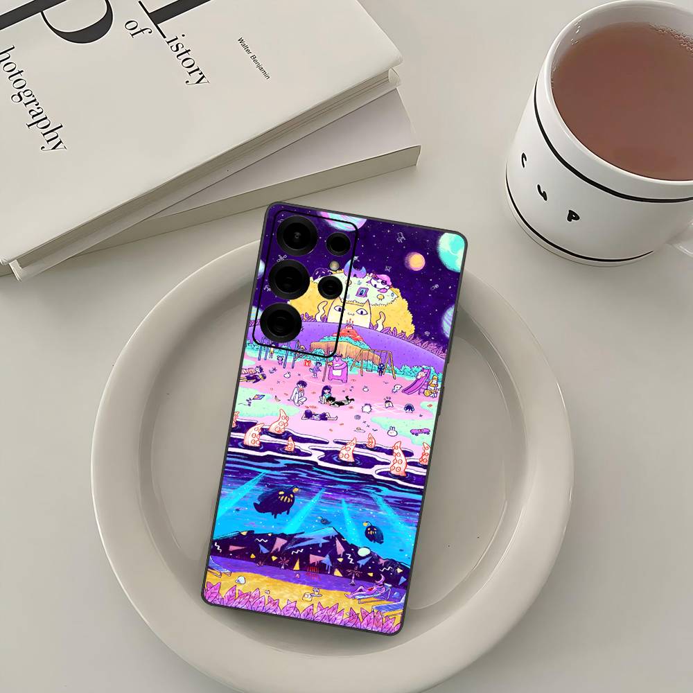 Game Omori Phone Case For Samsung S 24 Fe 25 Ultra Plus 20 Lite 21 30 22 23 24 22 Ultra 5G Fundas