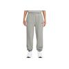 Solid Color Elastic Cuff Knitted Sports Pants Unisex Bottoms Gray HM5764-063