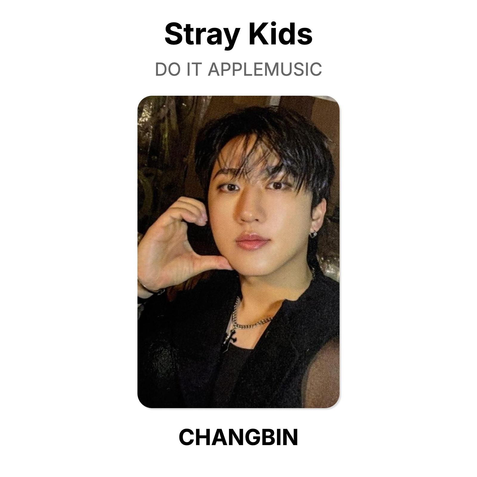 Stray Kids DO IT APPLEMUSIC Official Photocard CHANGBIN