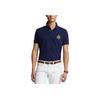 Polo Ralph Lauren Logo-Print Lässiges Kurzarm-Poloshirt Herren Poloshirts Marineblau 710935534002