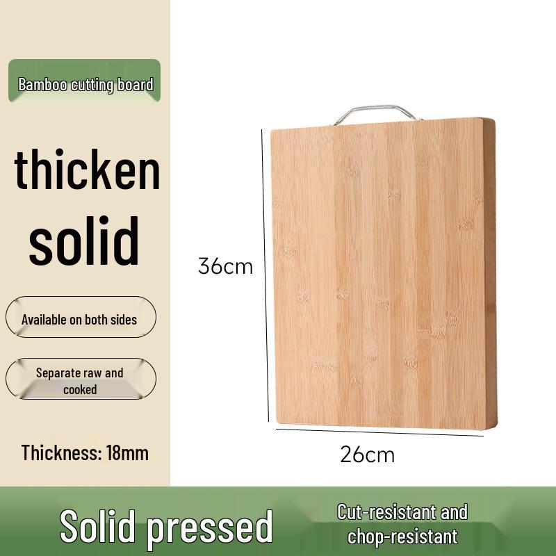 Antibacterial Bamboo Cutting Board - Mold-Resistant, Durable Kitchen Chopping Board for Home.