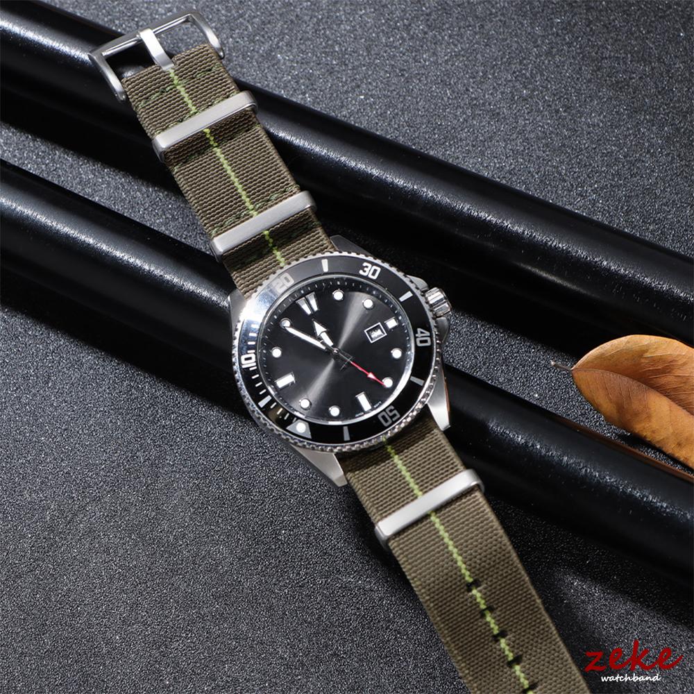 18/20/22mm Elastic Woven Nylon Watch Strap Universal Wristband Breathable Comfortable Watchband for Omega for Seiko for IWC