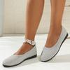 2024 New Fashion Versatile Solid Color Comfortable Slip-on Women's Shoes Flat Bottom Round Toe Breathable Zapatos De Mujer